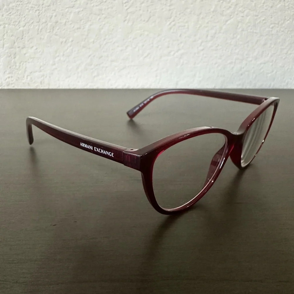 Armani Exchange Glasses Prescription Eyeglasses Maroon Classic AX3053 Full Rim